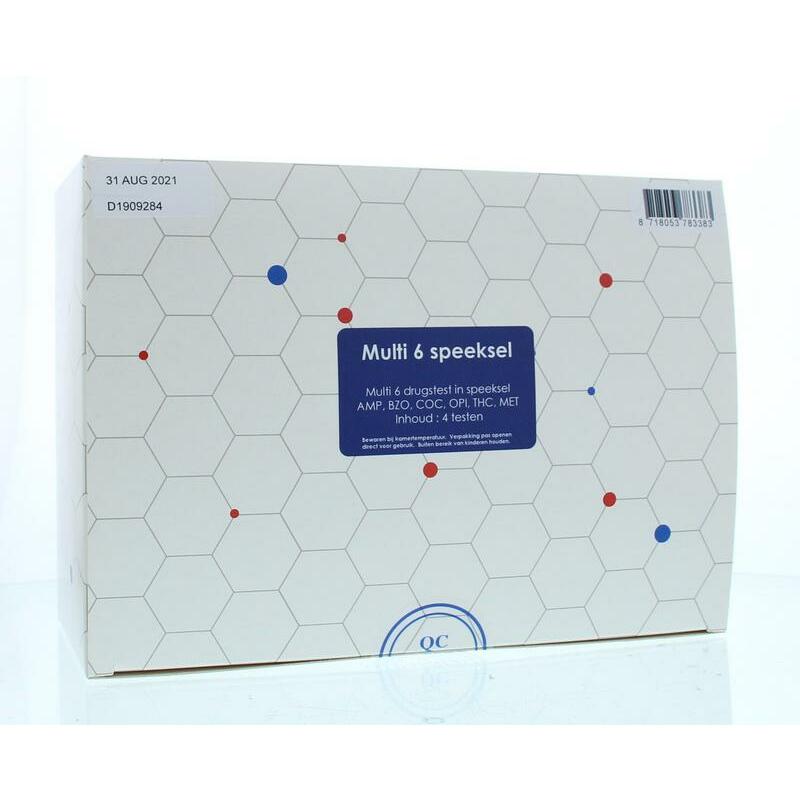 Testjezelf.nu Multidrugtest 6 speeksel kit 4st