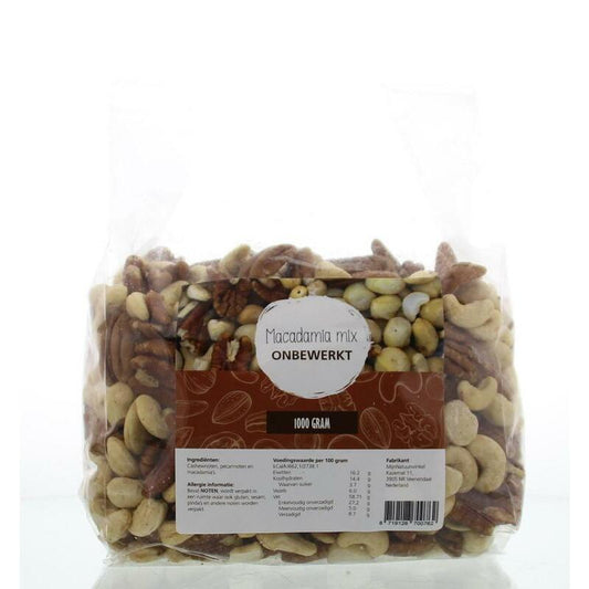 Mijnnatuurwinkel Macadamia mix onbewerkt 1000g