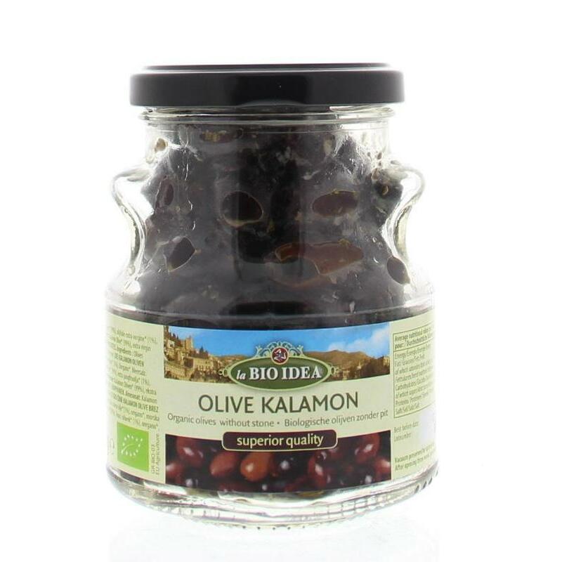 Bioidea Olijven zwart kalamata ontpit bio 180g