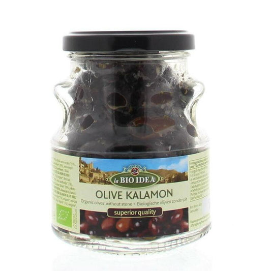 Bioidea Olijven zwart kalamata ontpit bio 180g