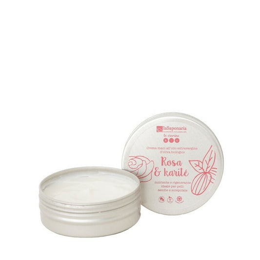 La Saponaria Handcreme bio roos & shea butter 60ml