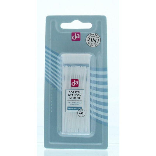 DA Borstel en tandenstoker 2-in-1 60st