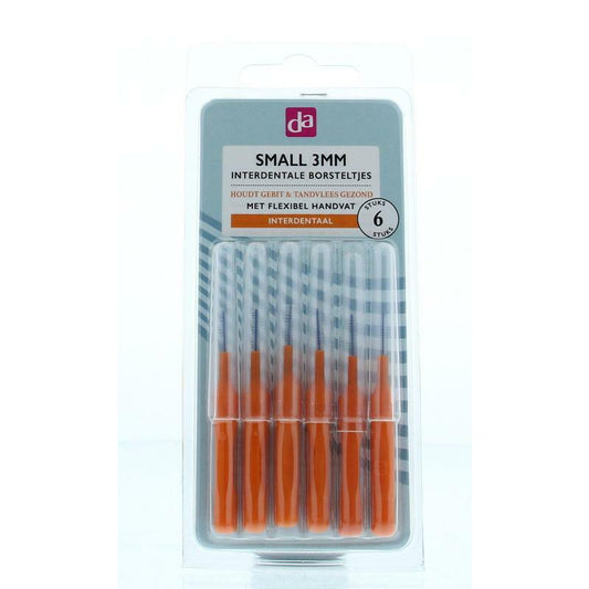 DA Interdentale borstel med 3mm flexibel handvat 6st