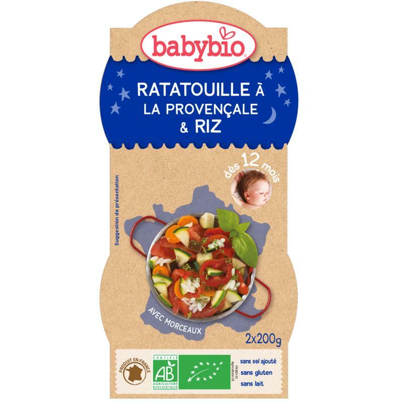 Babybio Ratatouille met rijst 200 gram bio 2x200g