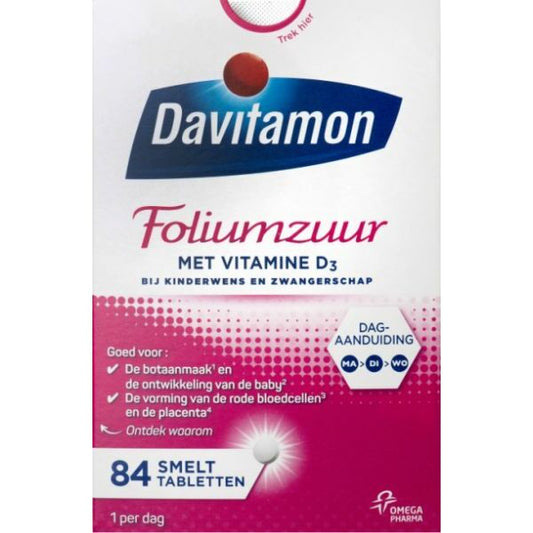 Davitamon Foliumzuur vitamine D 84tb
