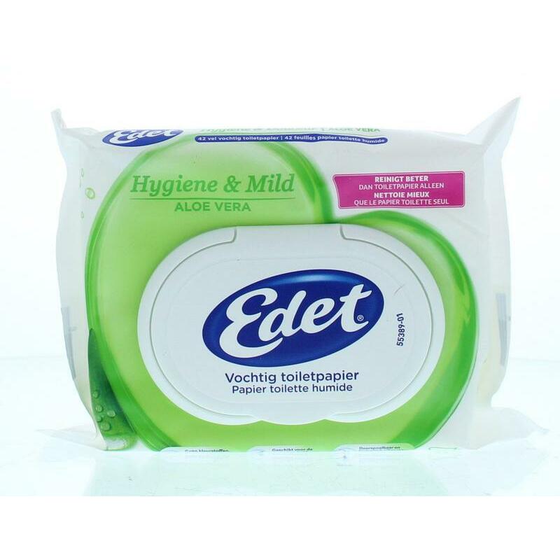 Edet Vochtig toiletpapier aloe 42st