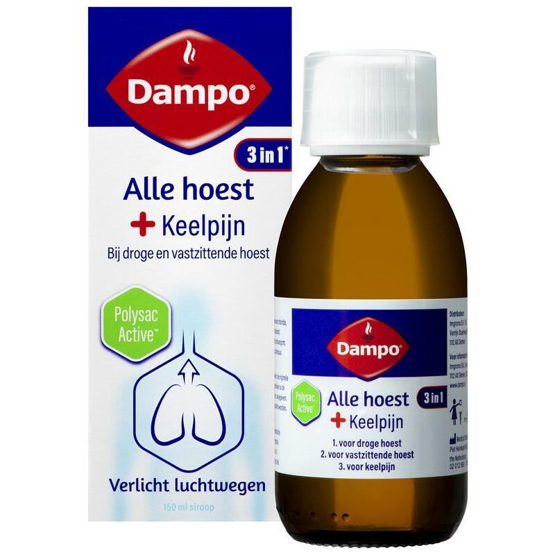 Dampo Alle hoest + keelpijn 150ml