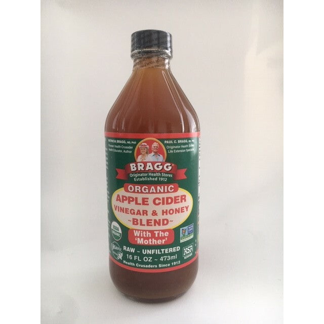 Bragg Appelazijn honey blend bio 473ml