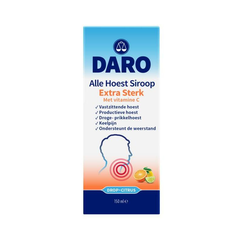 Daro Alle hoest siroop extra sterk met vitamine C 150ml