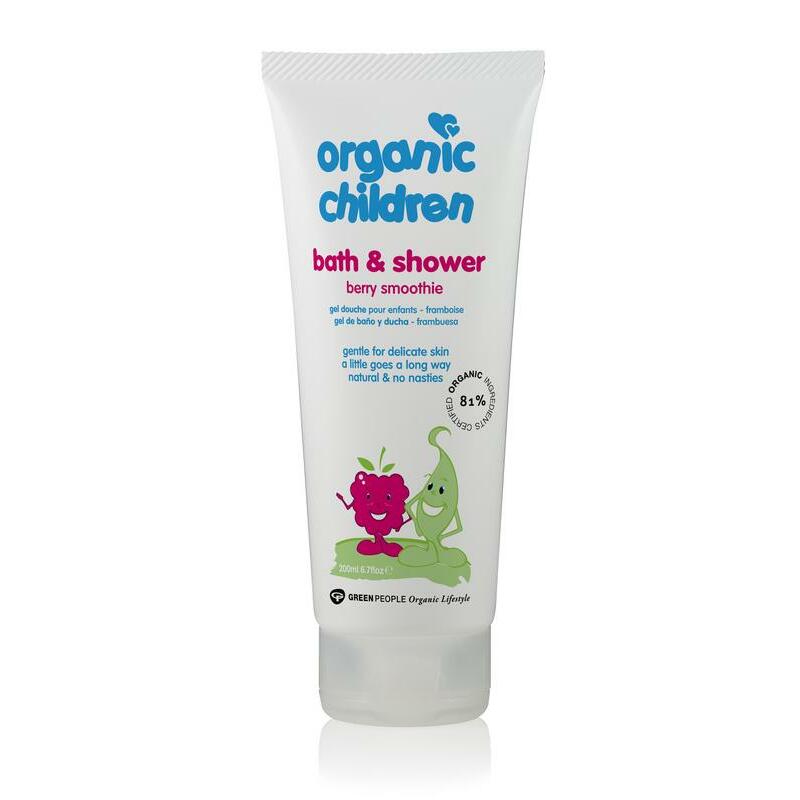 Green People Organic children bad & douche gel berry smoothie 200ml