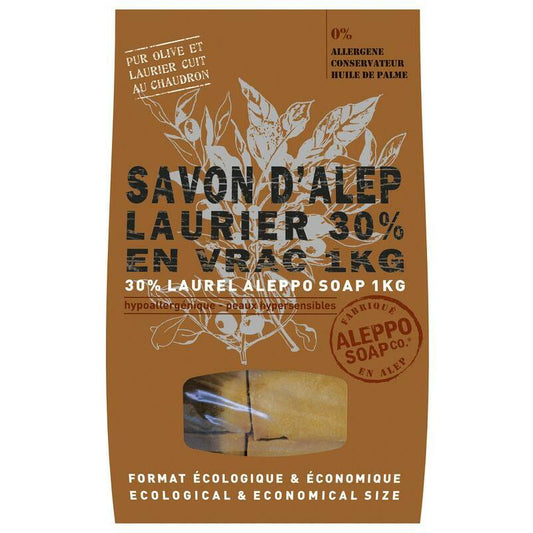 Aleppo Soap Co Aleppo zeep 30% laurier stukken 1000g