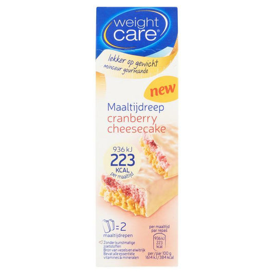 Weight Care Maaltijdreep cranberry cheesecake 2st