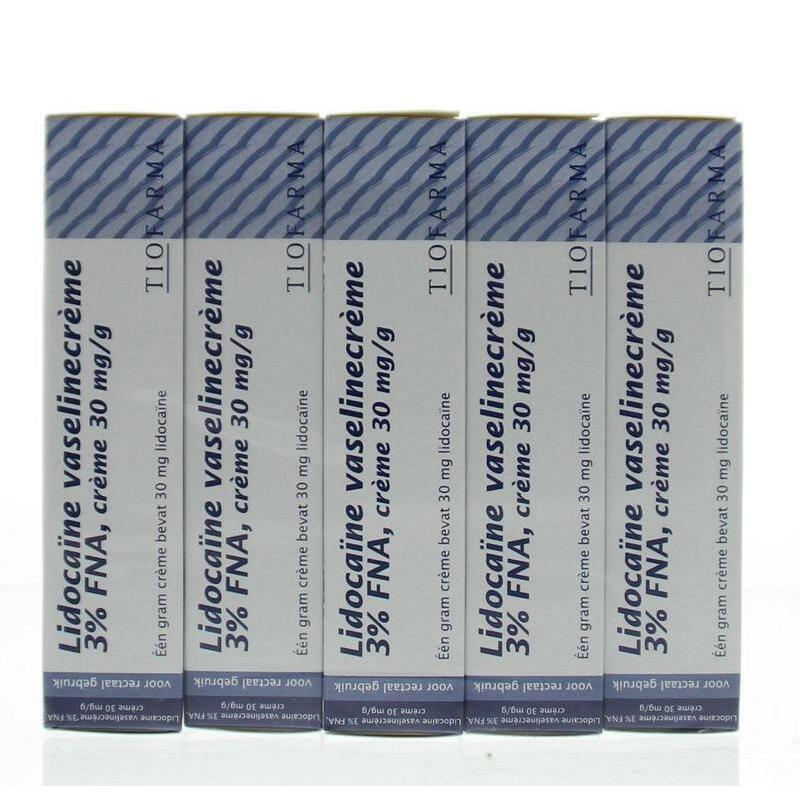 Diversen Lidocaine vaselinecreme 3% 5 x 30 gram 150g