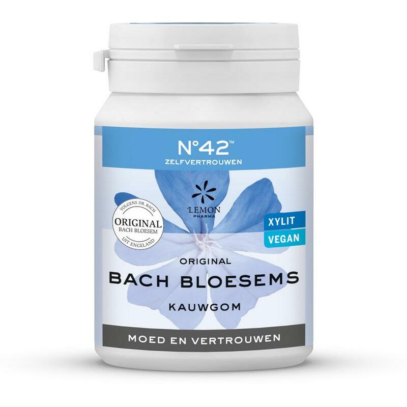 Lemonpharma Bach Bach Bloesem kauwgom nr 42 vertrouwen 60g