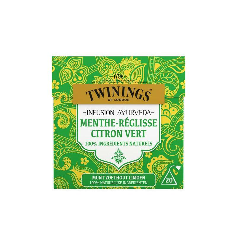 Twinings Ayurveda munt zoethout limoen 20st