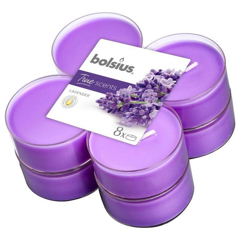 Bolsius True Scents maxilicht lavendel 8st