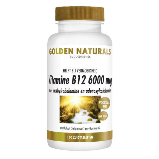 Golden Naturals Vitamine B12 6000 mcg 180zt