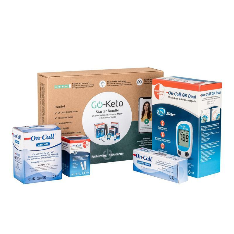 Go-Keto Kickstart set (meter/strips/ lancetten/prikpen) 1set