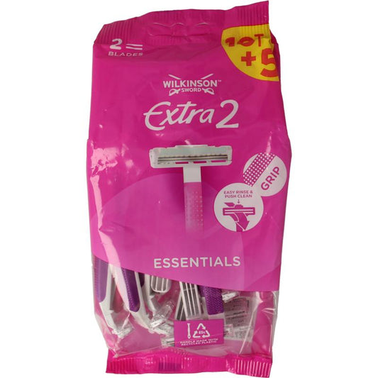 Wilkinson Extra2 beauty 10 + 5 gratis 15st