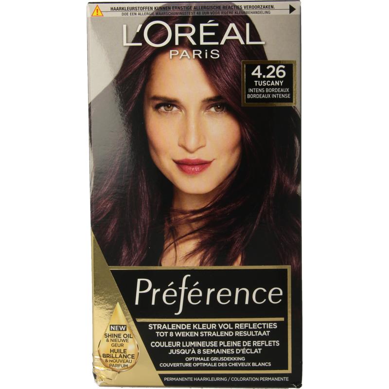 Loreal Preference 4.26 pure burgundy 1set