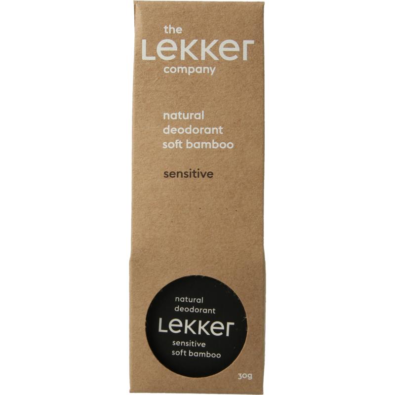 Lekker Company Deodorant natural soft bamboo sensitive skin 30g