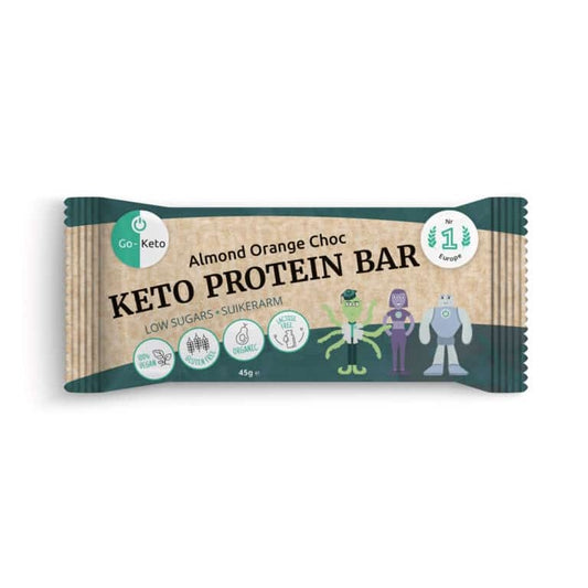 Go-Keto Bar sinaasappel chocolade amandel bio 16st