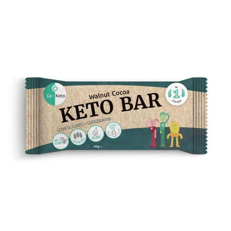 Go-Keto Bar - walnut cocoa bio 12st