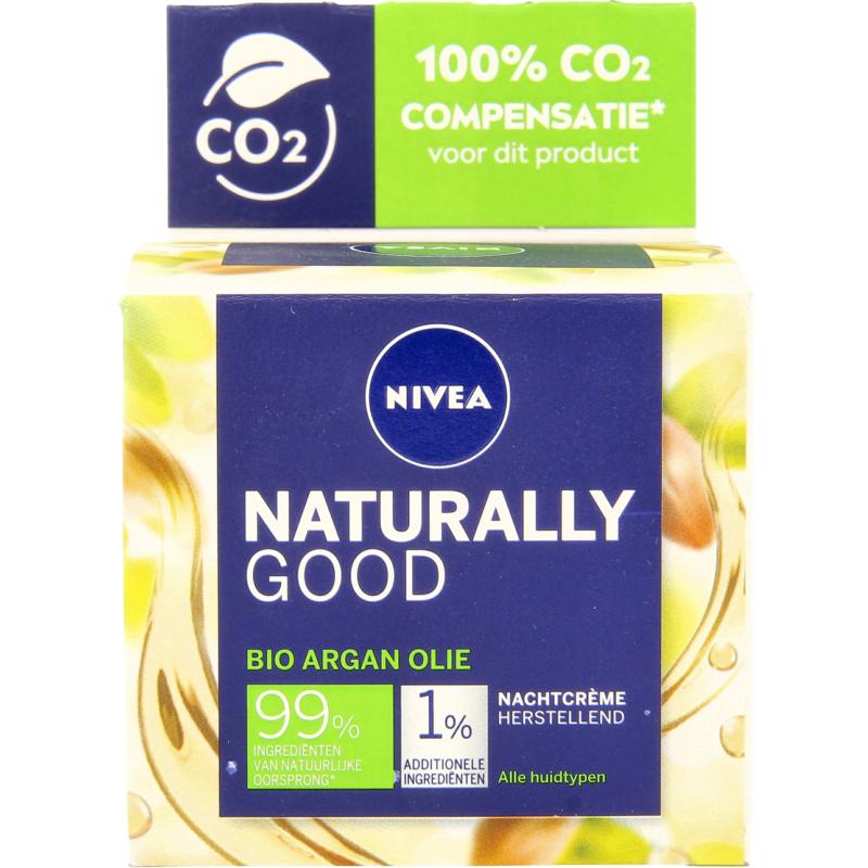 Nivea Naturally pure nightcream sensitive skin 50ml