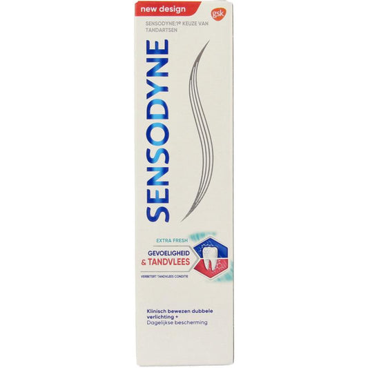 Sensodyne Tandpasta sensitivity & gum extra fresh 75ml