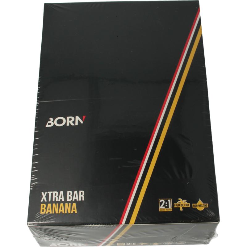 Born Xtra bar banana flavour box 15 x 50 gram 15x50g