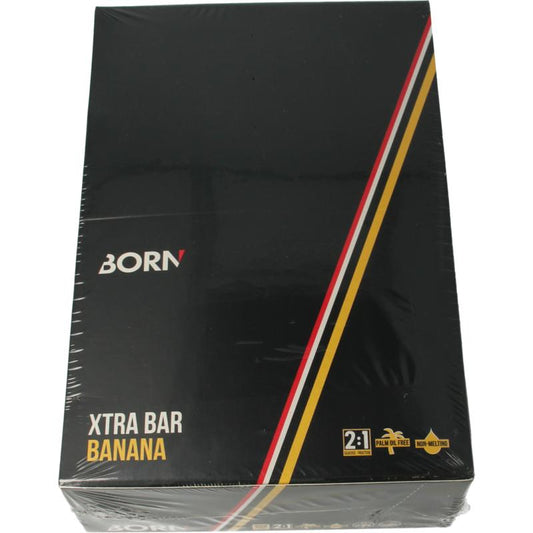 Born Xtra bar banana flavour box 15 x 50 gram 15x50g