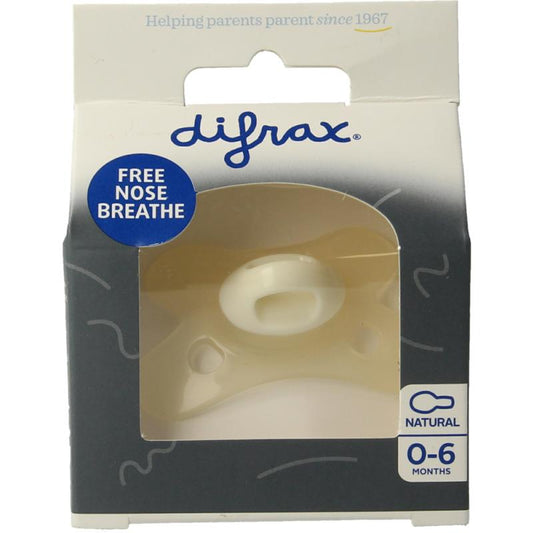 Difrax Fopspeen natural 0-6 maanden vanilla 1st