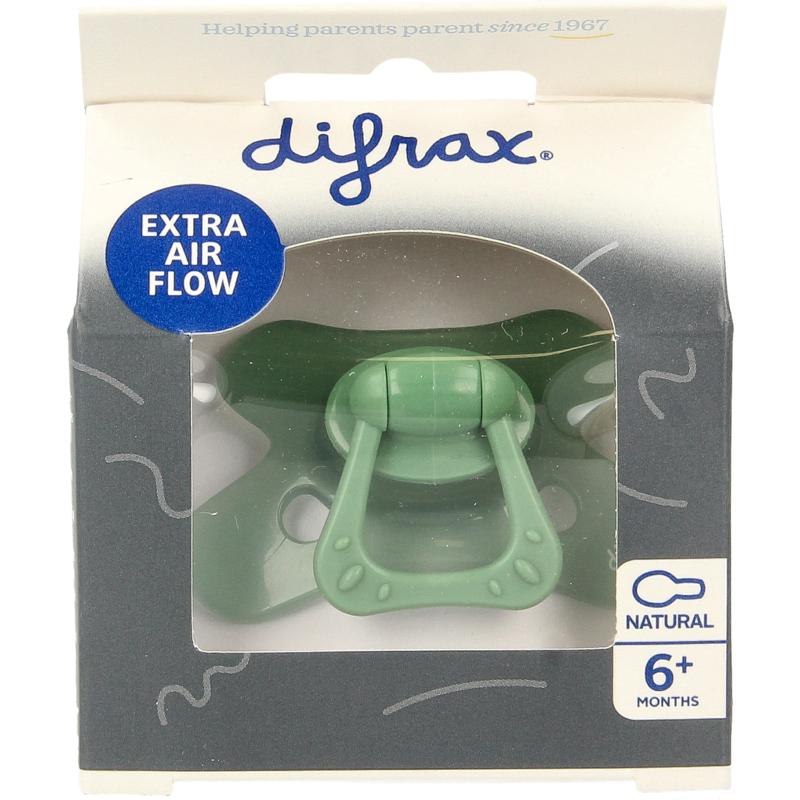 Difrax Fopspeen natural 6+ maanden olive 1st