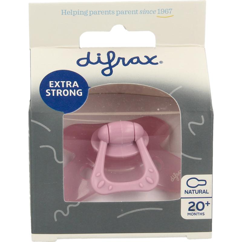 Difrax Fopspeen natural 20+ maanden rose 1st