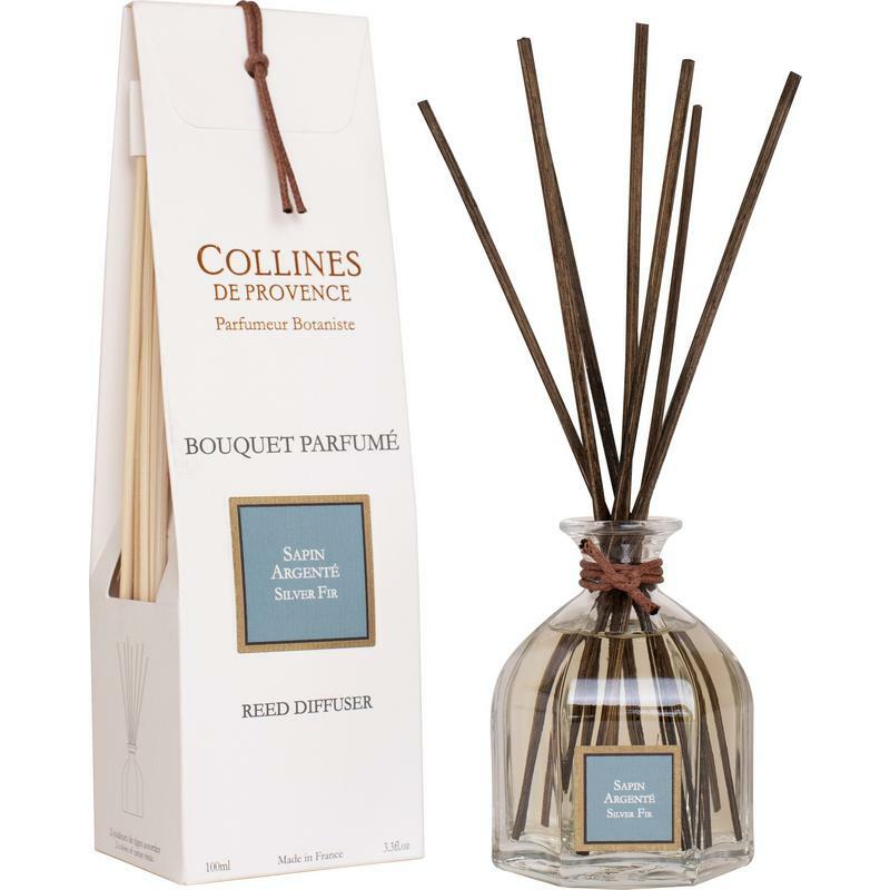 Collines de Prov Geurstokjes zilverspar 100ml
