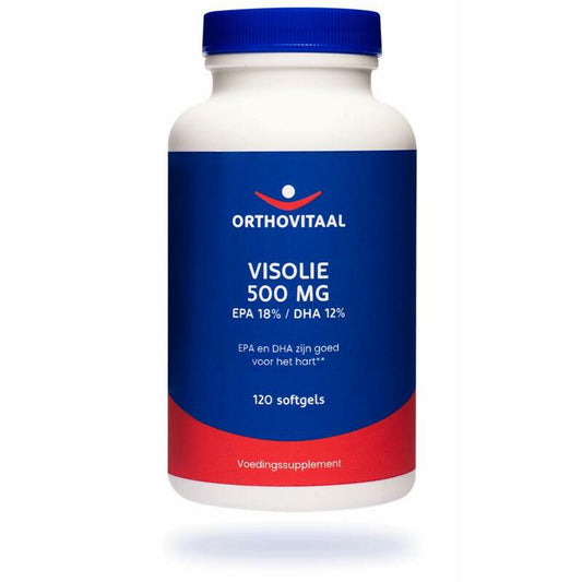 Orthovitaal Visolie 500 mg EPA 18% DHA 12% 120sft