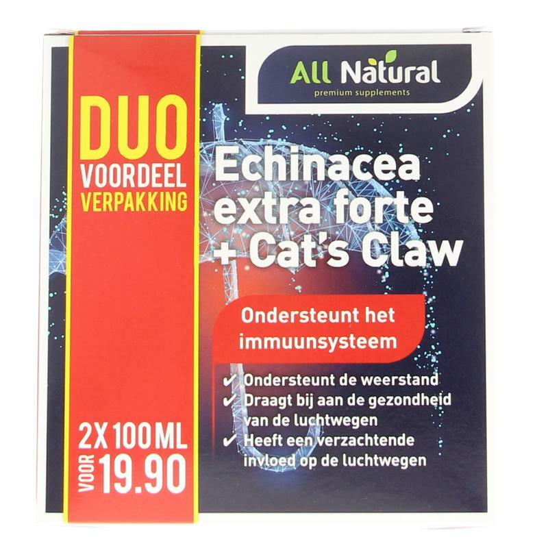 All Natural Echinacea extra forte + cats claw 200ml