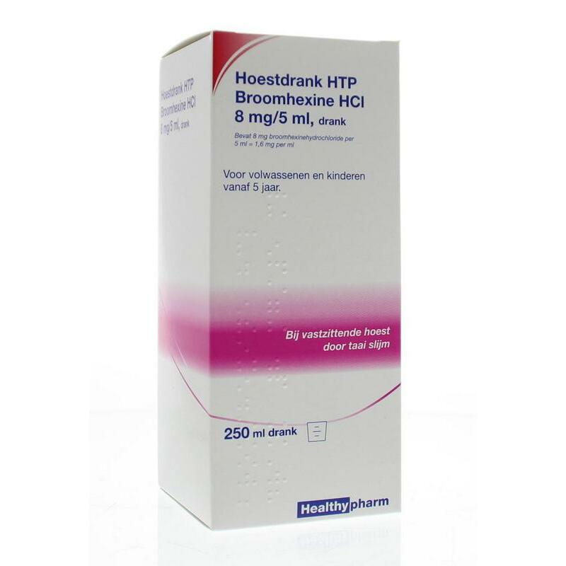 Healthypharm Broomhexine hoestdrank 8mg 250ml