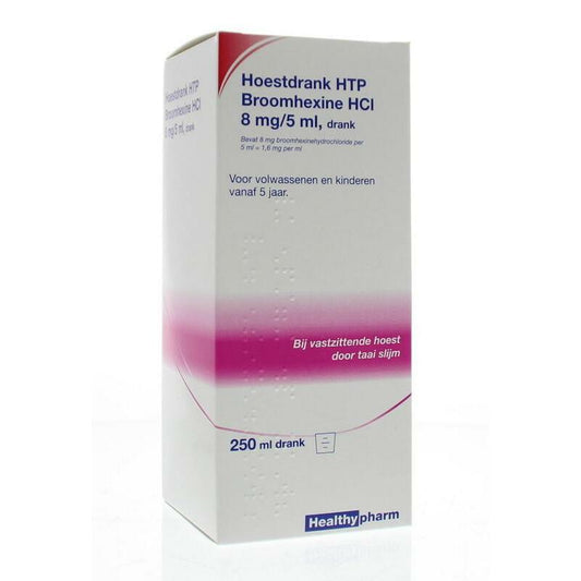 Healthypharm Broomhexine hoestdrank 8mg 250ml