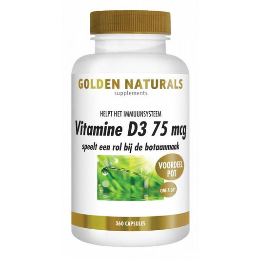 Golden Naturals Vitamine D3 75 mcg 360sg