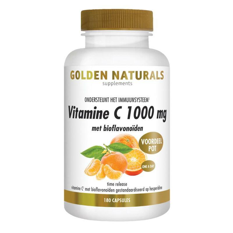 Golden Naturals Vitamine C 1000 bioflavonoiden 180tb