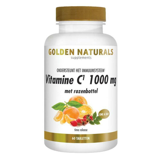 Golden Naturals Vitamine C 1000 + rozenbottel 60tb