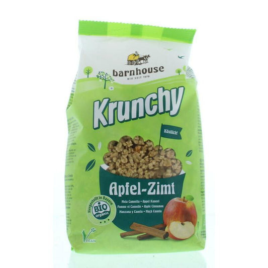 Barnhouse Krunchy appel kaneel bio 375g