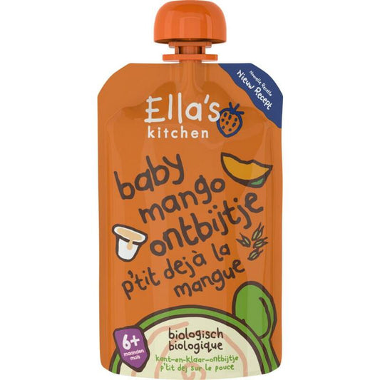 Ella's Kitchen Baby ontbijtje mango 6+ maanden bio 100g