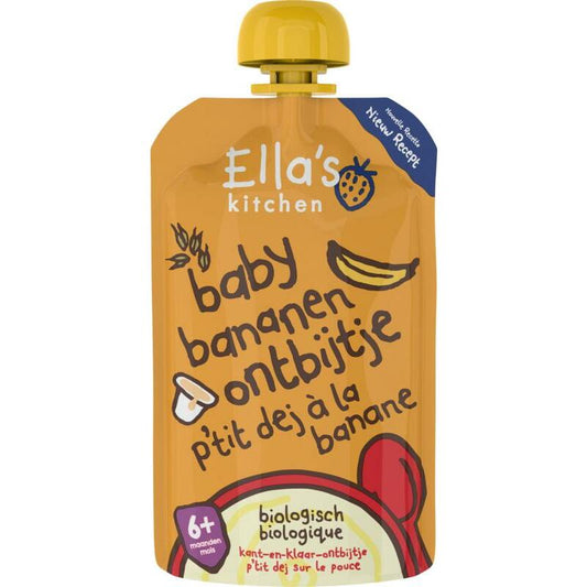 Ella's Kitchen Baby ontbijtje banaan 6+ maanden bio 100g