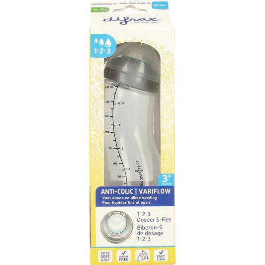 Difrax S-fles natural 1 2 3 doseer 250ml 1st