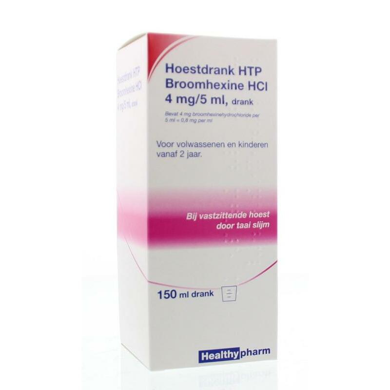 Healthypharm Hoestdrank broomhexine HCI 4 mg/5ml 150ml