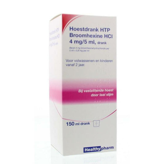 Healthypharm Hoestdrank broomhexine HCI 4 mg/5ml 150ml