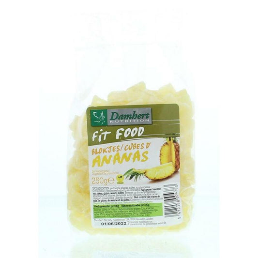 Damhert Fit food ananasblokjes 250g