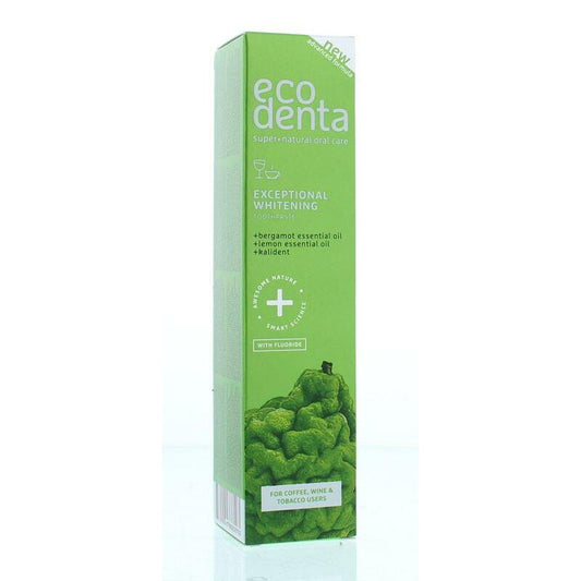 Ecodenta Tandpasta whitening bergamot citroen kalident 100ml